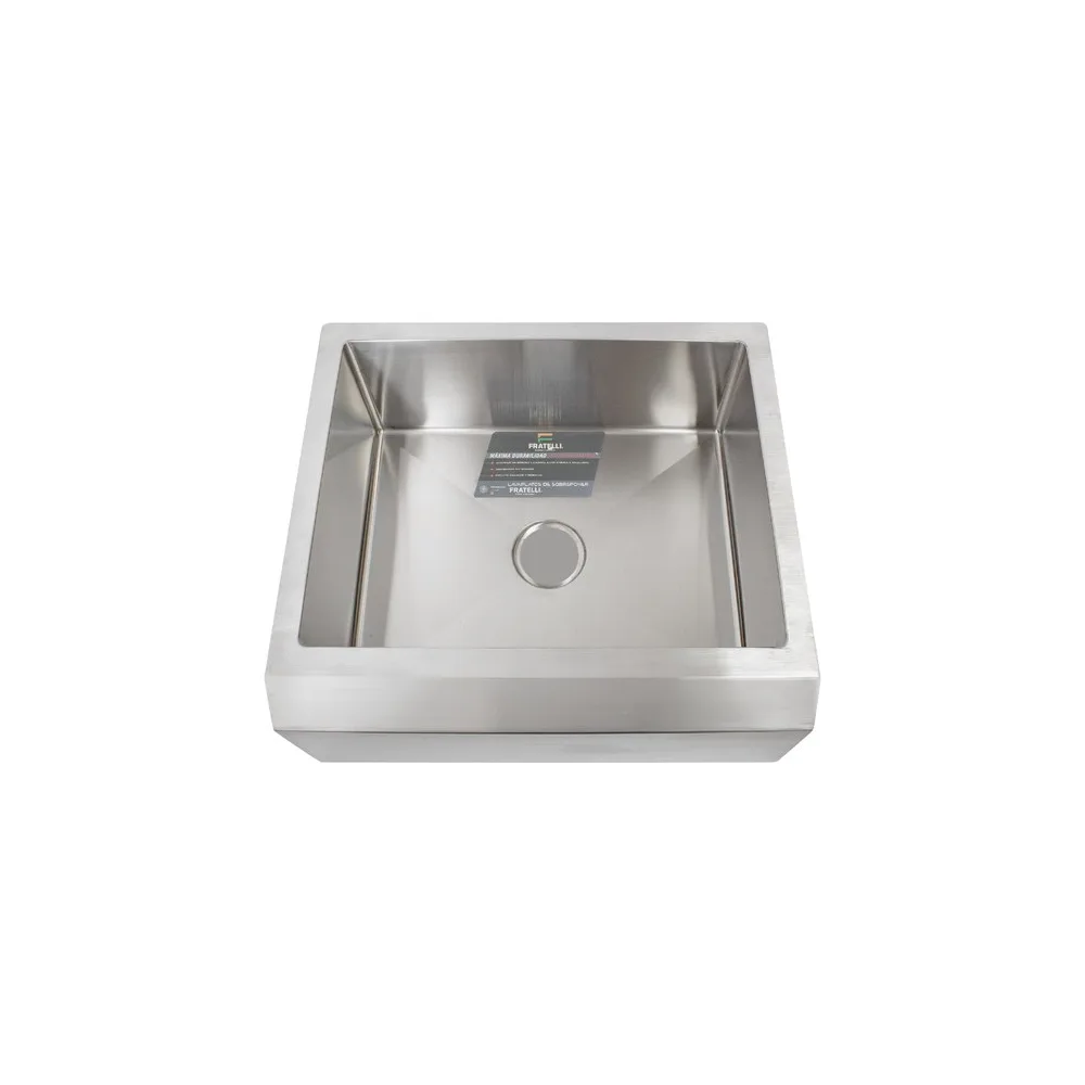 Lavadero stainless p/marmol Signature 63.5X55.9X23CM - Fratelli