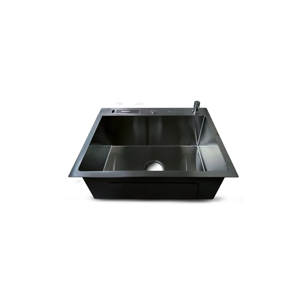 PRM-6045B lavadero Prime de acero inox. black c/acces. 60X45X23CM - Fratelli