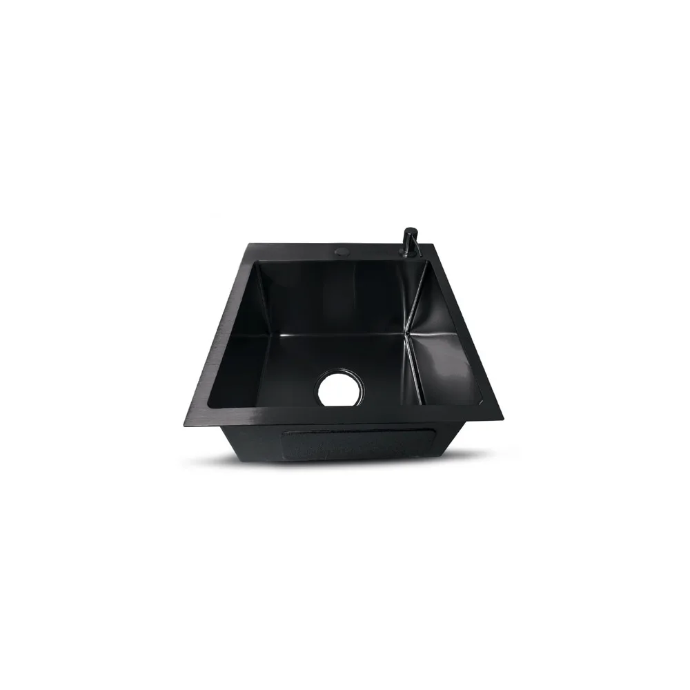 PRM-4545B - lavadero Prime de acero inox. nano black c/Accesorios Signature