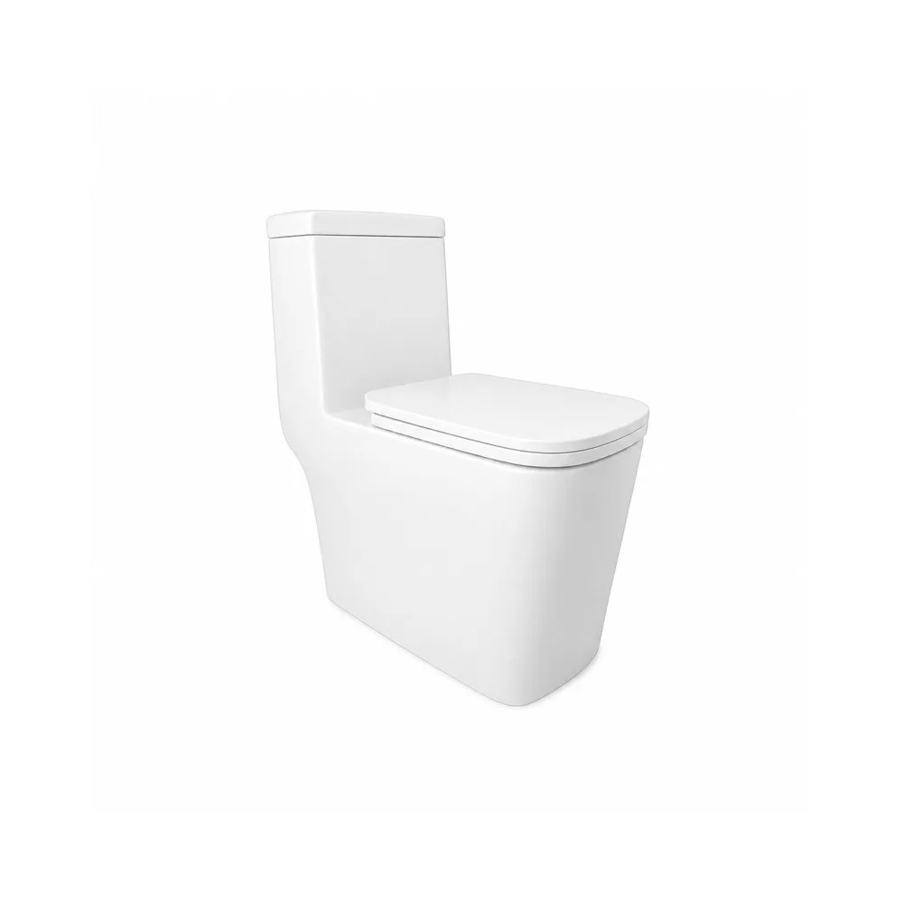 Inodoro one piece mykonos + tapa asiento uf y acces.blanco