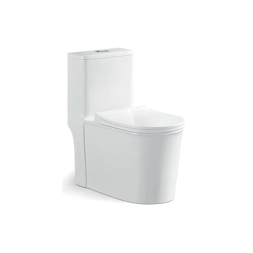 Inodoro one piece titan U3 redonda + tapa asiento uf y acces.blanco (690X380X770) Fratelli premium (695X365X775) - Fratelli premium