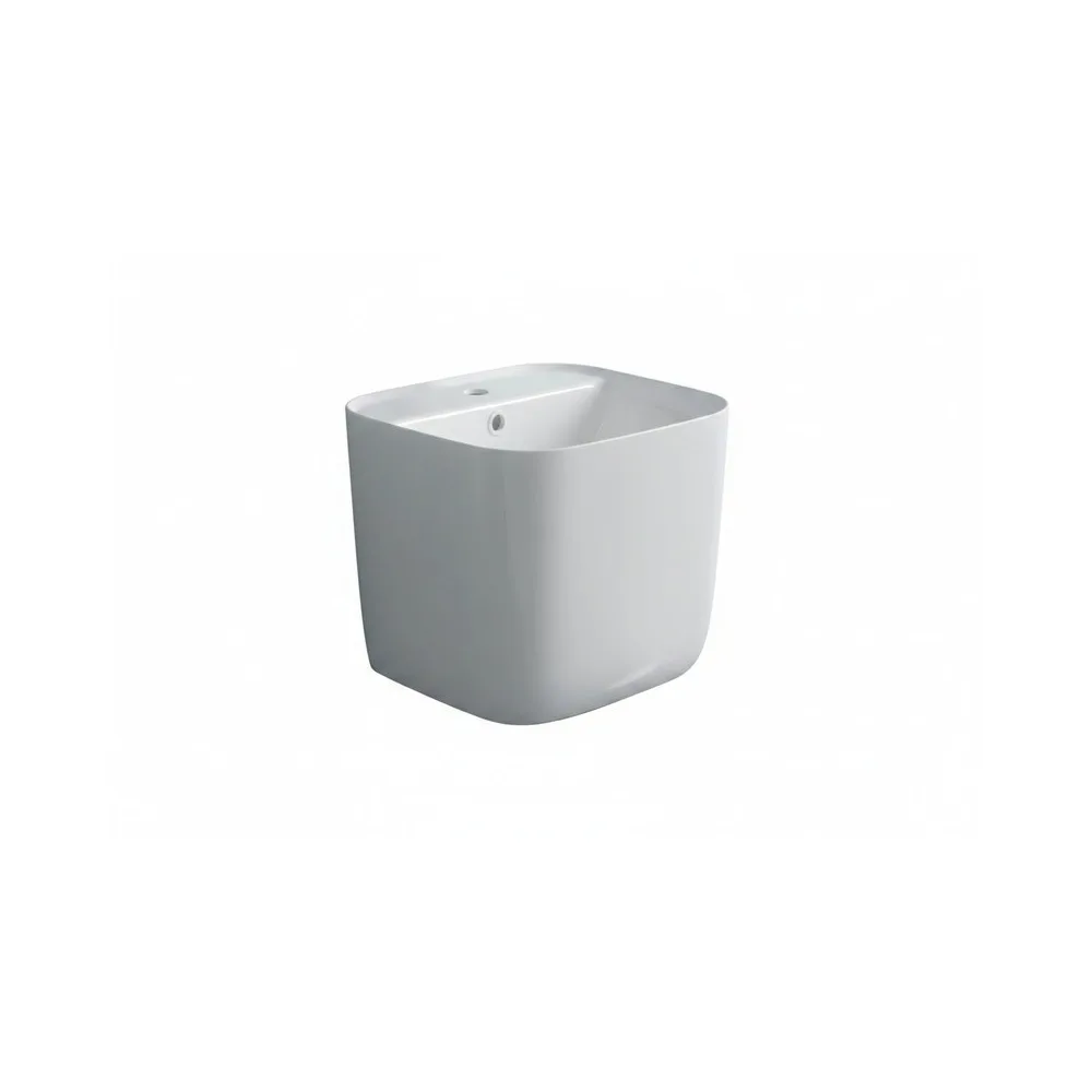Lavamano flotante minimalista azucena blanco (45X42X40) - Fratelli