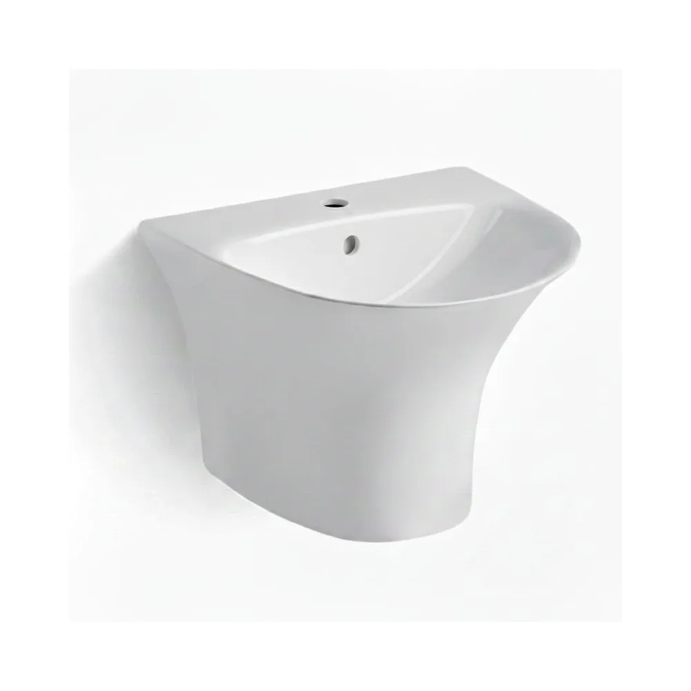 Lavamano flotante minimalista camelia blanco (48X46.5X37) - Fratelli premium
