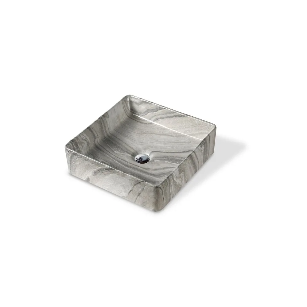 Bowl loza (176) mod.cuadrado marmol gris 37X37X13 Fratelli 2021