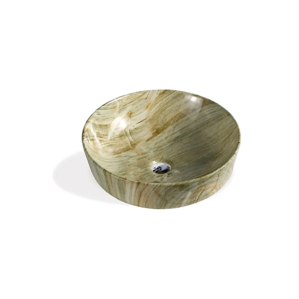 Bowl loza D0008) mod.ovalado marmoleado 42X42X13.5 Fratelli 46X32X13.5 Fratelli