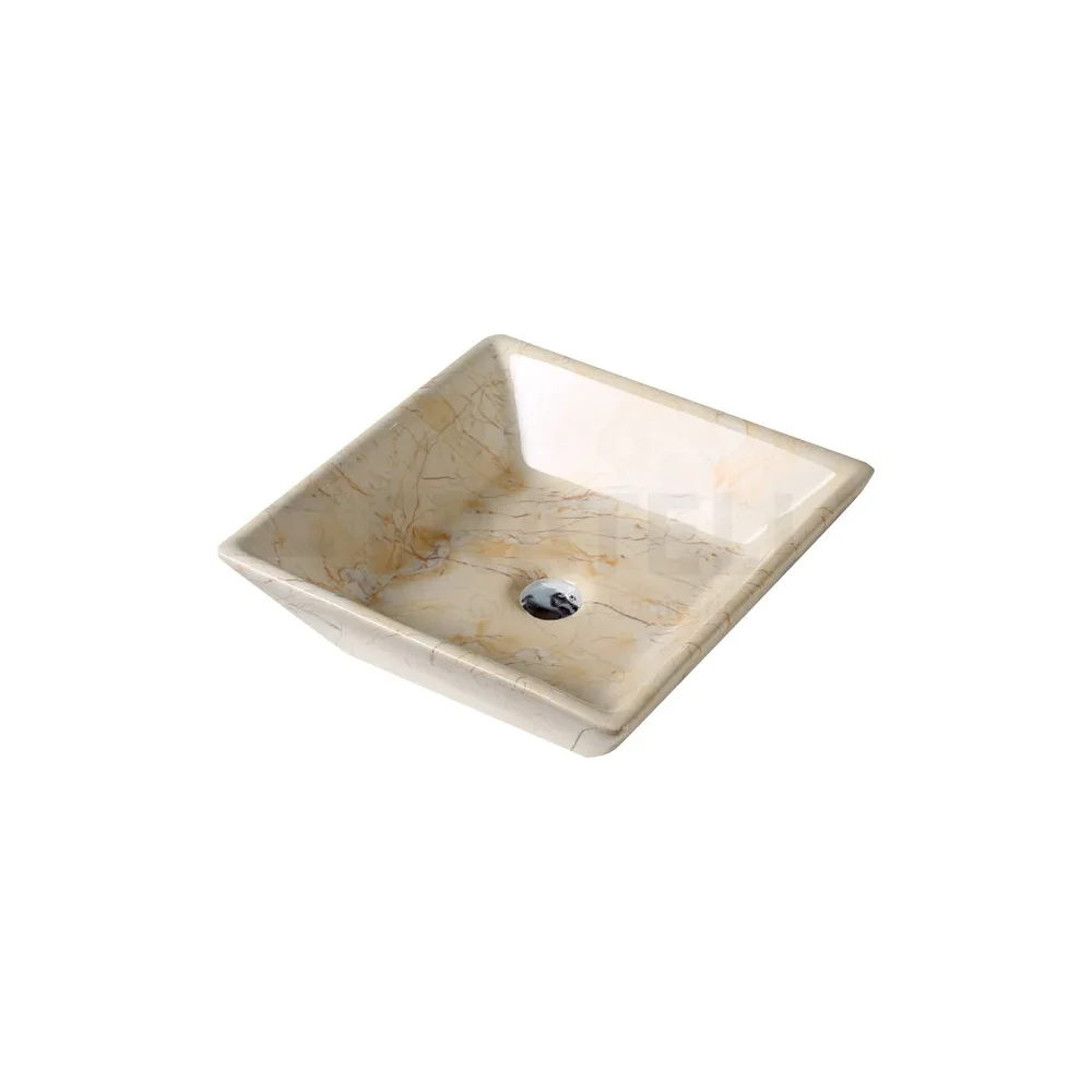 Bowl loza (A00115) mod.cuadrado marmoleado bone 42 X42X13 Fratelli