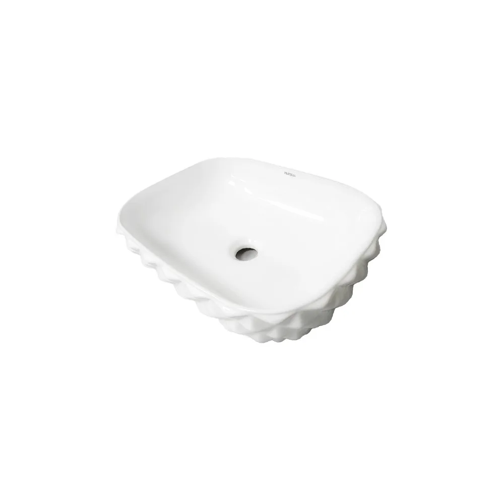 Bowl loza (402) mod. cuadrado blanco 48X35.5X13.5 - Fratelli