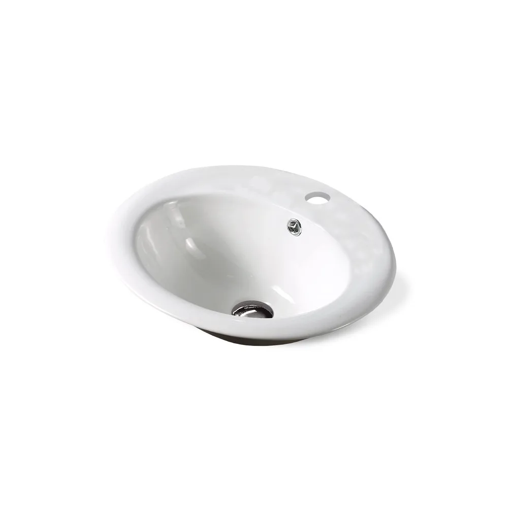 Ovalin p/Sobreponer (4741) ovalado blanco 47X41X19.5 - Fratelli