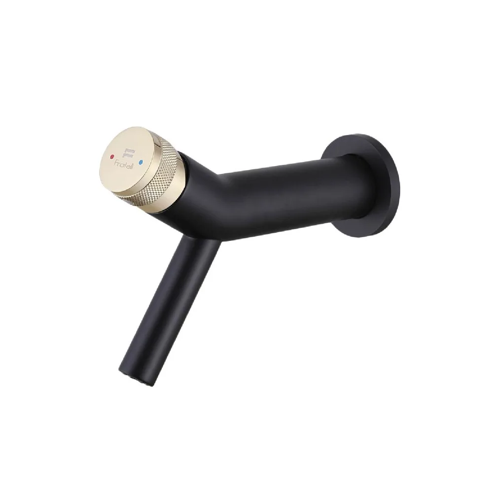 Mezcladora monoc. a la pared p/bowl FANTINI-1 bronce black & gold -