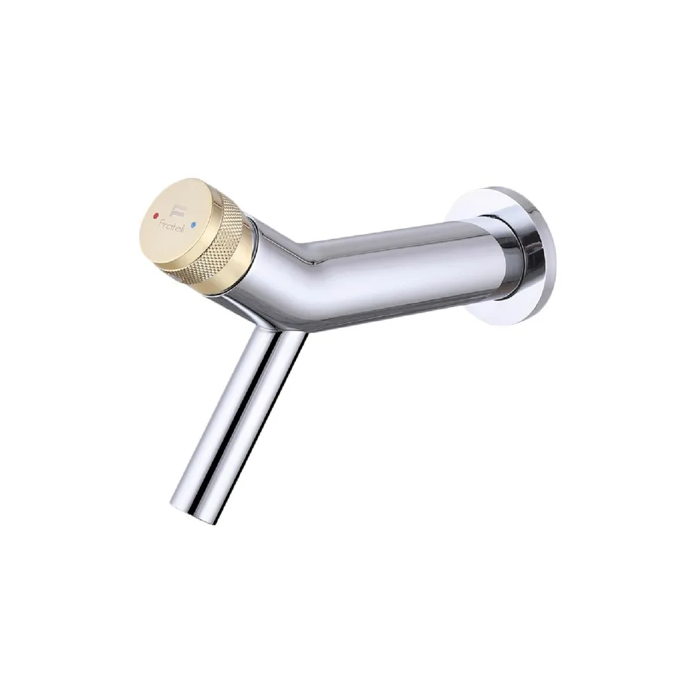Mezcladora monoc. a la pared p/bowl FANTINI-1 bronce cromado & Fratelli premium