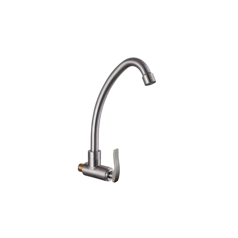 Llave p/cocina prs pico alto P-05 (satinado)