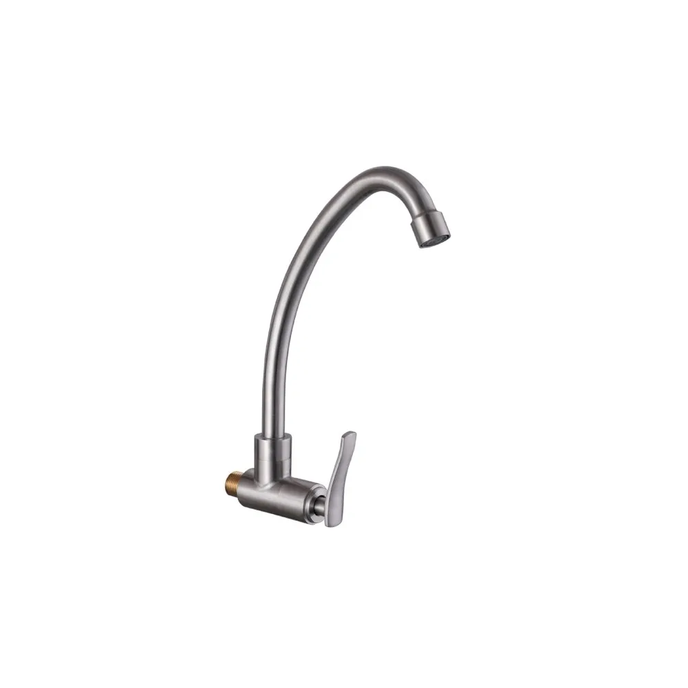 Llave p/cocina prs pico alto P-08 (satinado)