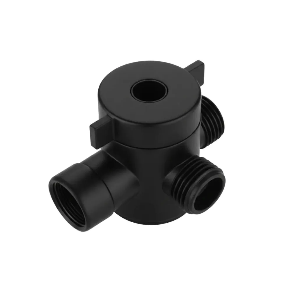 Desviador de ABS 1/2ʺ p/ducha negro -Fratelli
