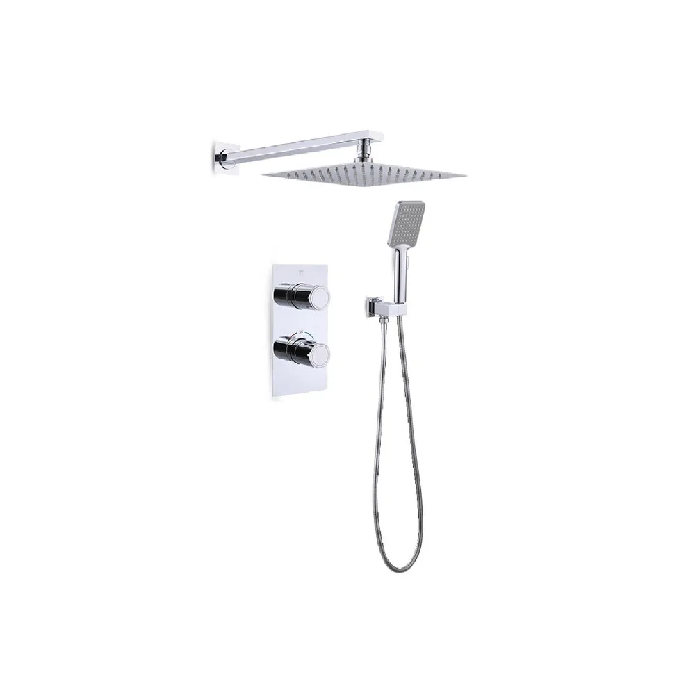 Mezcladora monoc. miniml. p/ducha- c/telf. c/ temperatura constante 6082 san ands bronce cromado - Fratelli premium