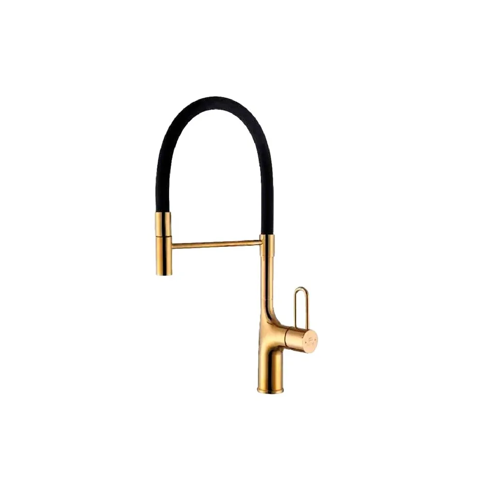 Mezcladora monoc. p/cocina al mueble DALLAS-1 bronce gold- Fratelli