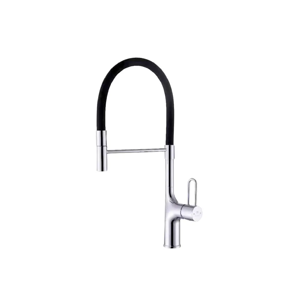 Mezcladora monoc. p/cocina al mueble DALLAS-1 bronce cromado - Fratelli premium