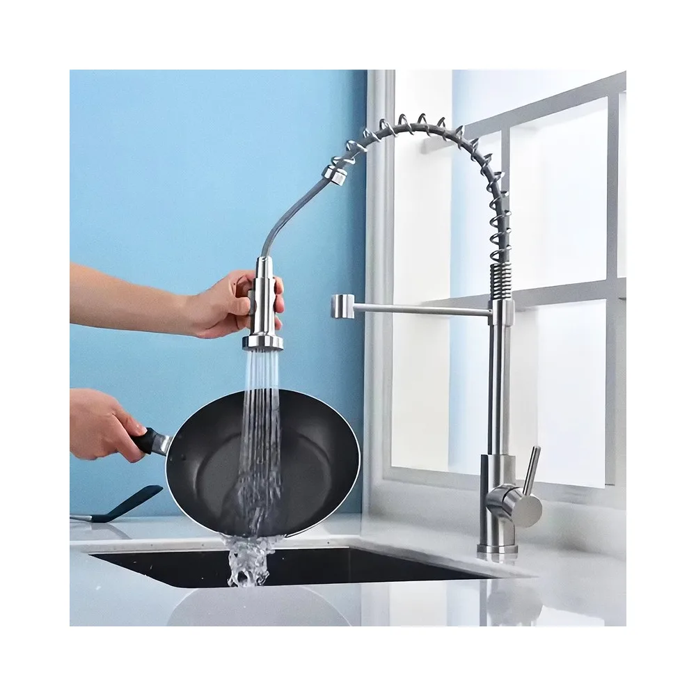 Mezcladora monoc. p/cocina al mueble NAVARRA-1 bronce cromado - Fratelli premium