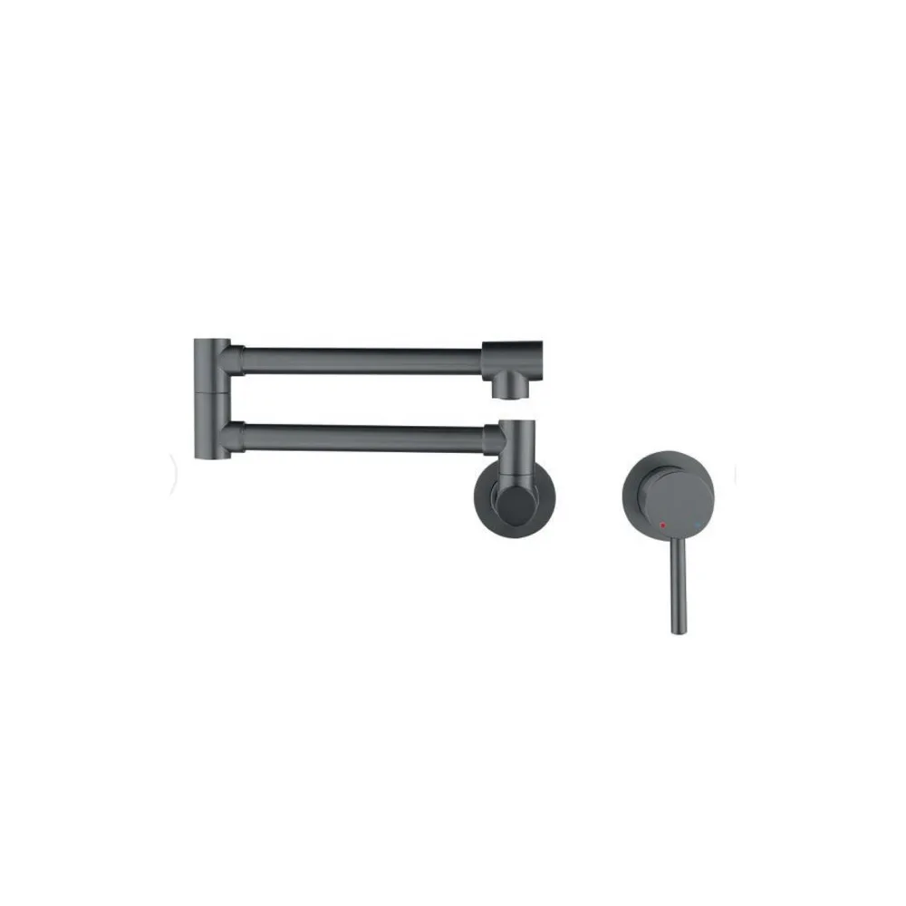 Mezcladora articulada.p/cocina pared athína bronce gun grey- premium