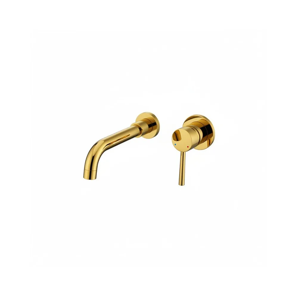 Mezcladora monoc.p/bowl pared cataleya bronce gold - Fratelli premium