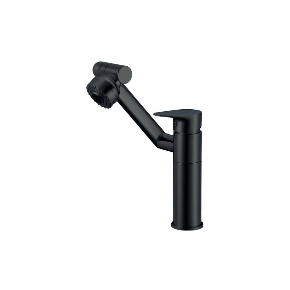 Mezcladora giratoria p/lavatorio aurora C/2 funciones -black - bronce -Fratelli