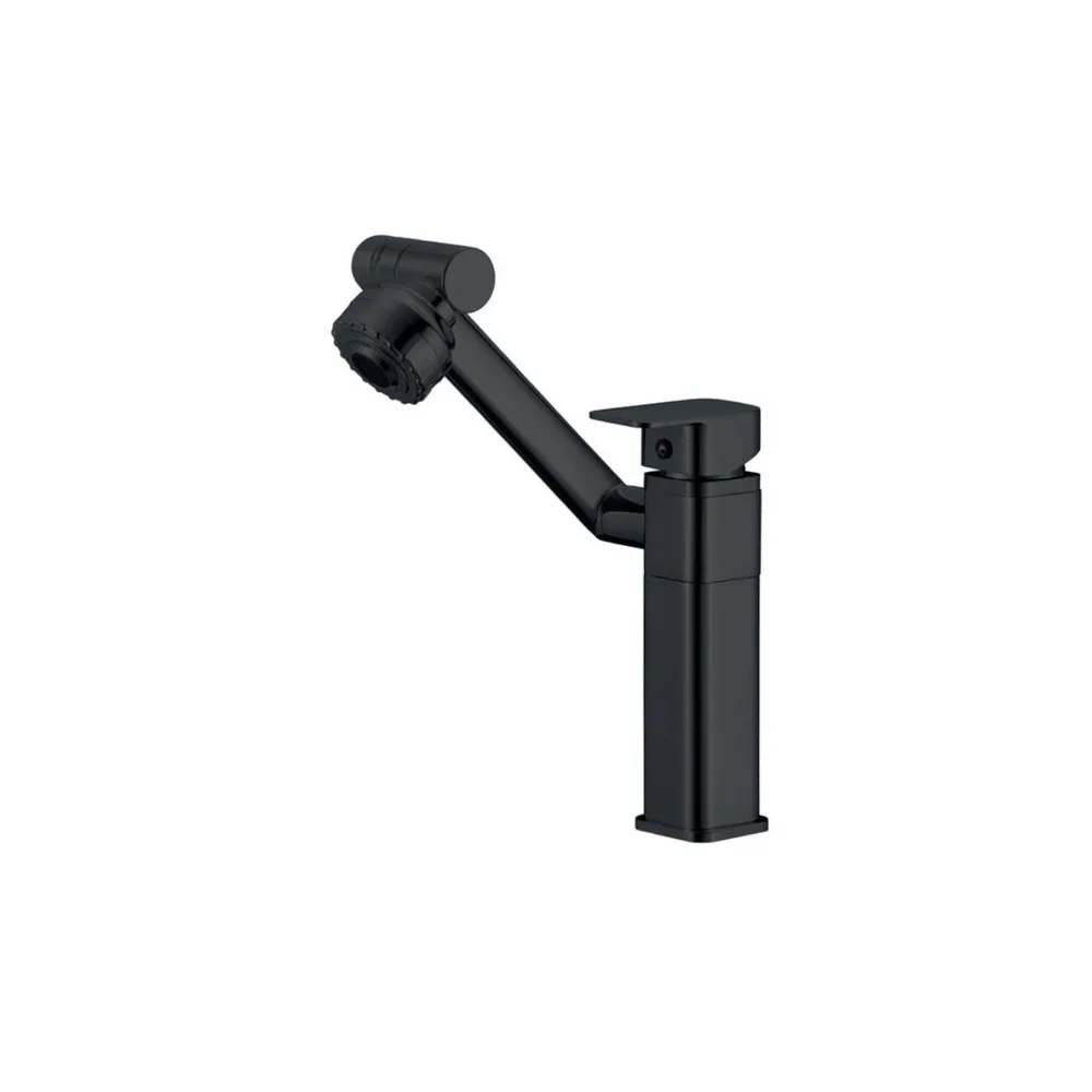 Mezcladora giratoria p/lavatorio nrva C/2 funciones - black -bronce - bronce -Fratelli