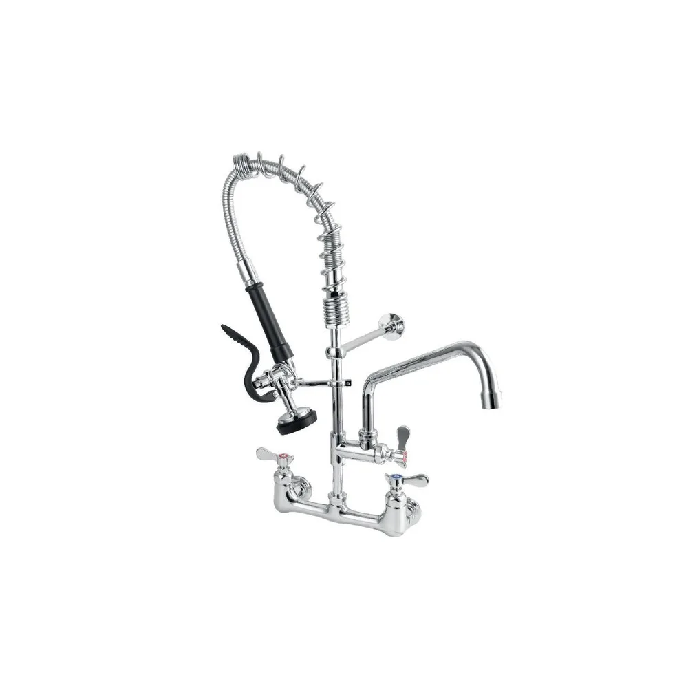 Mezcladora industrial p/cocina cuisine con rociador de 25 pul. de altura a la pared bronce – Fratelli premium