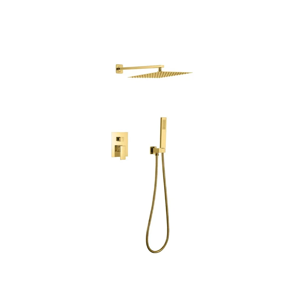 Mezcladora monoc. miniml. c/cabeza de ducha c/tel. FB024 sands bronce black -Fratelli