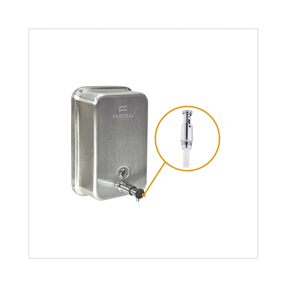 Dispensador de jabón liquido d/acero satinado MC-8615 (500ML).