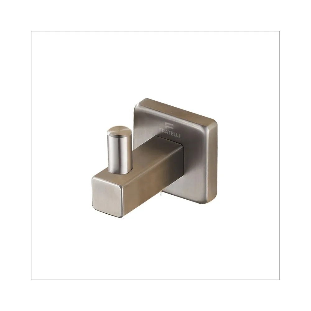 Perchero 82201 base cuadrada minimalista (satinado) Fratelli