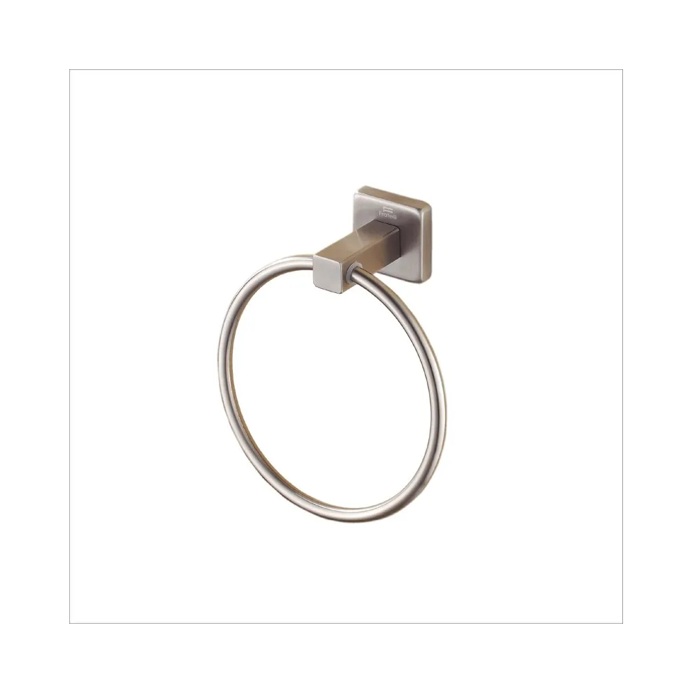 Toallero media luna 82206 base cuadrada minimalista (satinado)