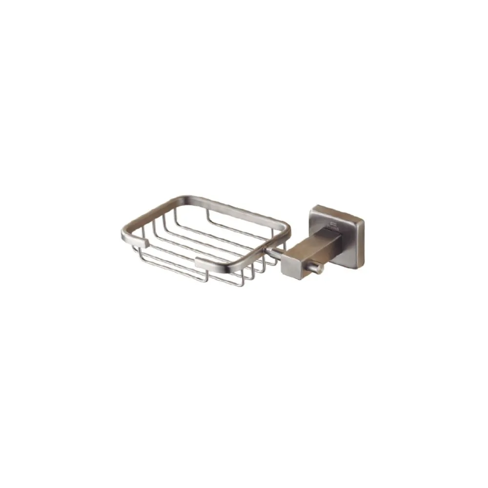 Jabonera c/regilla 82208 base cuadrada minimalista (satinado)