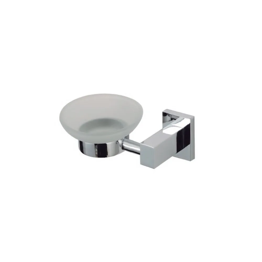 Jabonera 52302 d/porta plato base cuadrada minimalista (cr-p)
