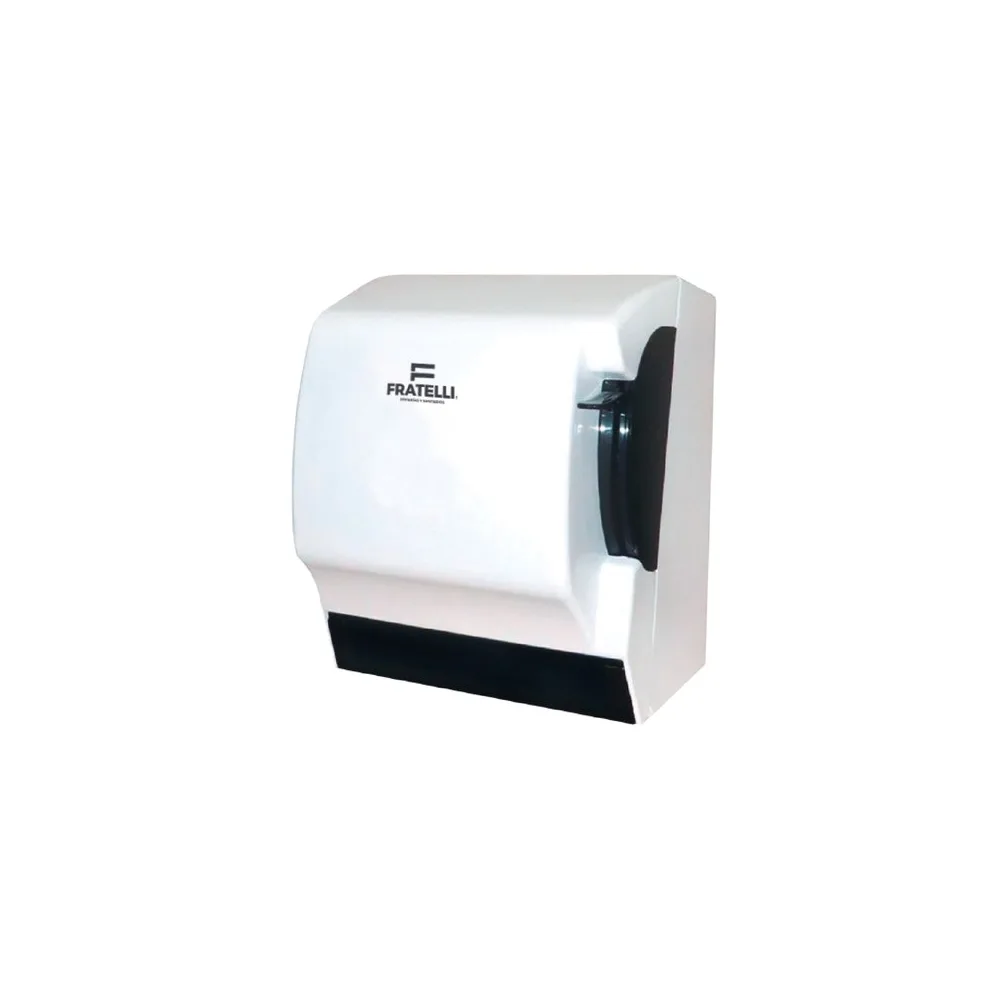 Dispensador de papel toalla 393 blanco c/palanca Fratelli