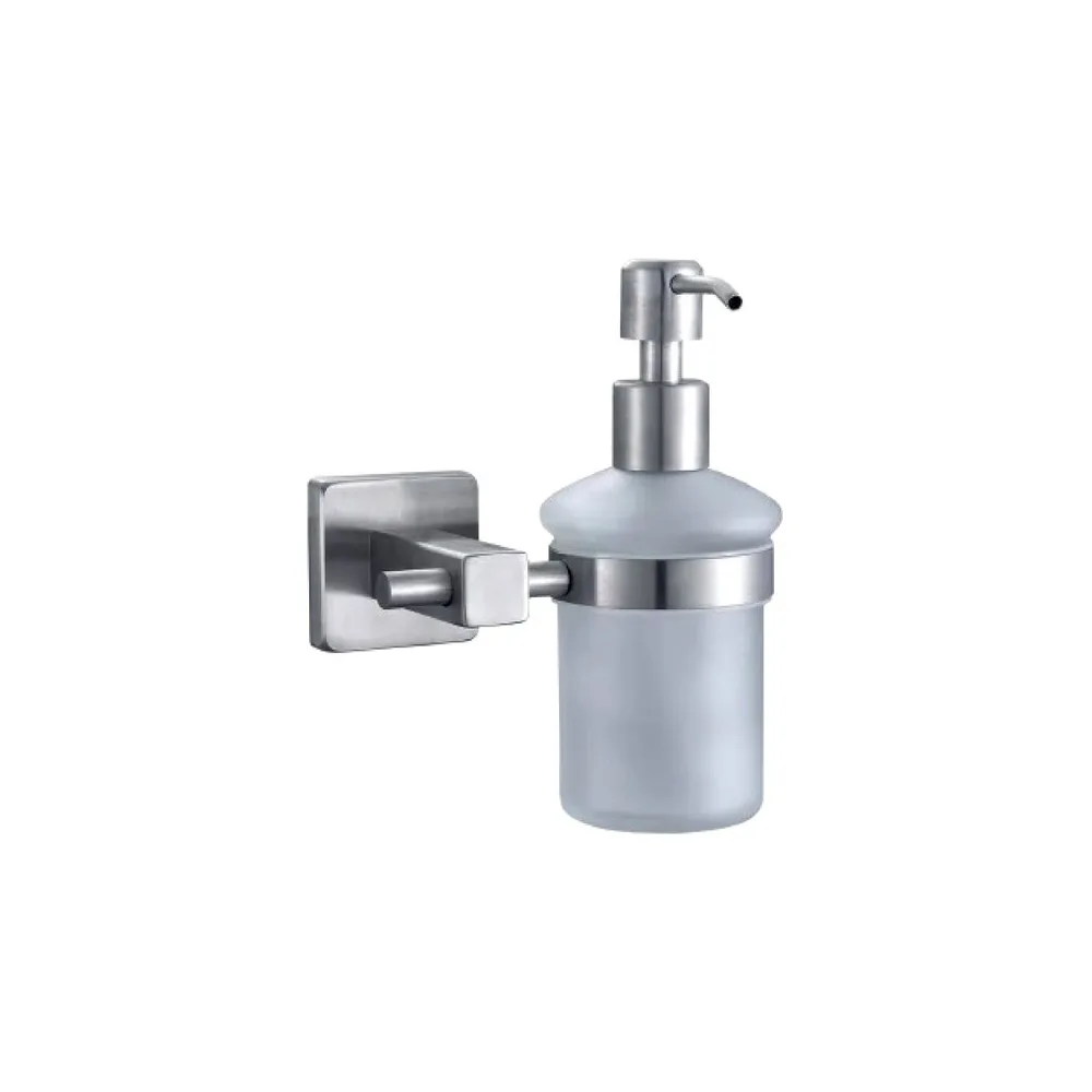 Jabonera liquida base cuadrada (acero Mate) - Fratelli