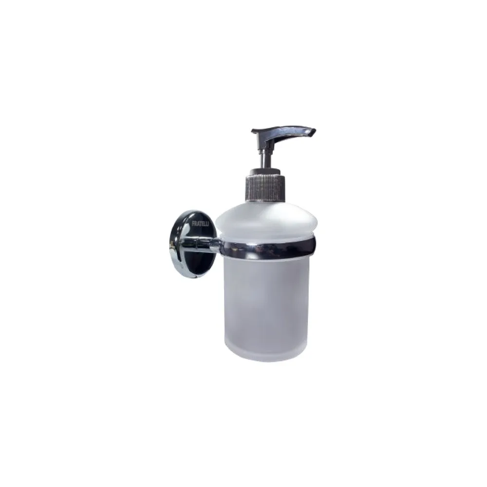 Jabonera liquida 13979 base redonda cromada - Fratelli