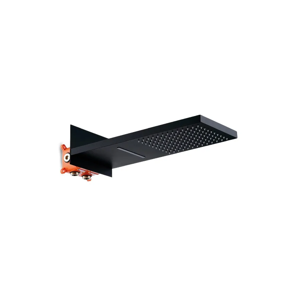 Cabeza de ducha minimalista FRISIA-1 SS 304 black-Fratelli premium