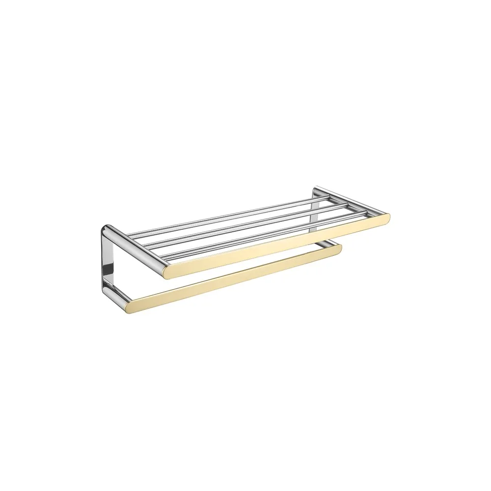 Toallero barra doble F9200-6 base redonda minimalista SS 304 Fratelli