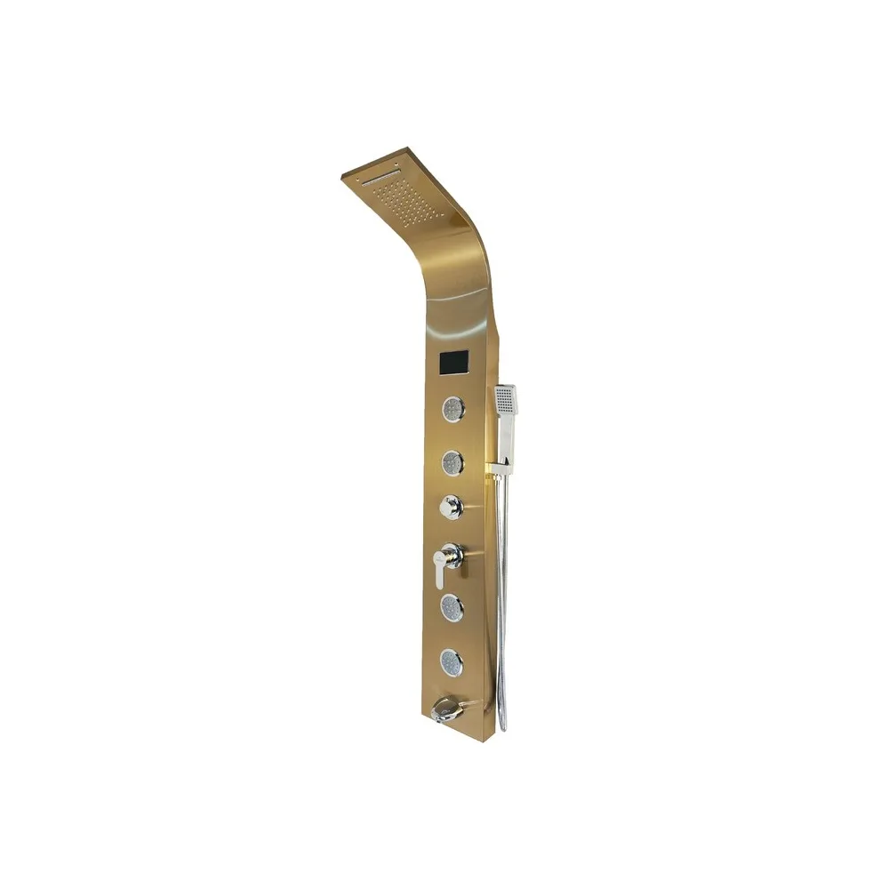 Panel de ducha inox LED satin gold SK-8006 - Fratelli