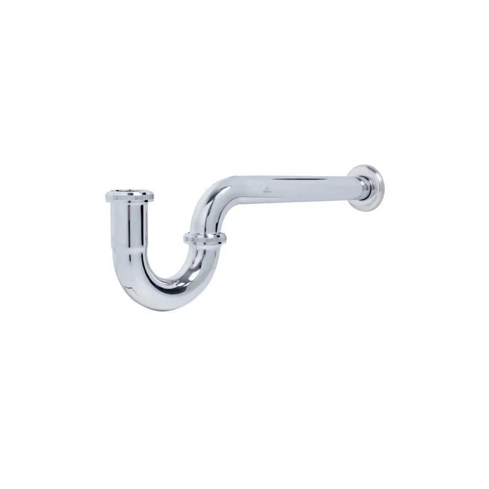 Trampa "p" de 1 1/4" metal cromado p/lavatorio J5001-COLA. 33CM.
