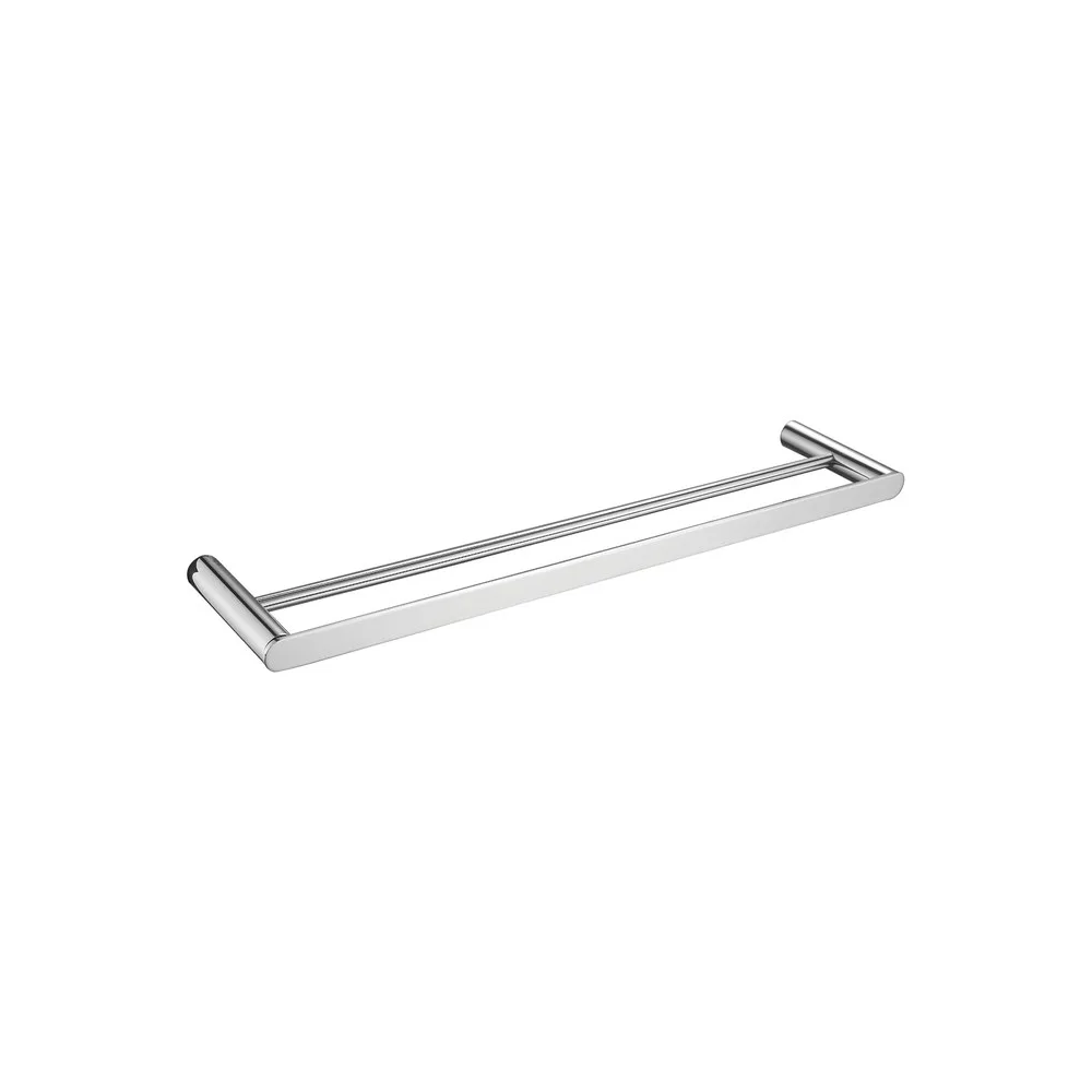 Toallero barra 9100-5 base redonda minimalista bronce cromado - cromado - Fratelli premium
