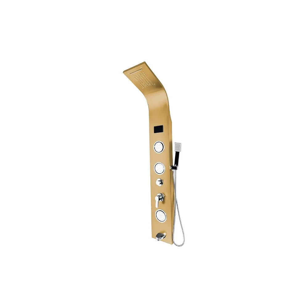 Panel de ducha inox LED satin gold SK-8004 - Fratelli