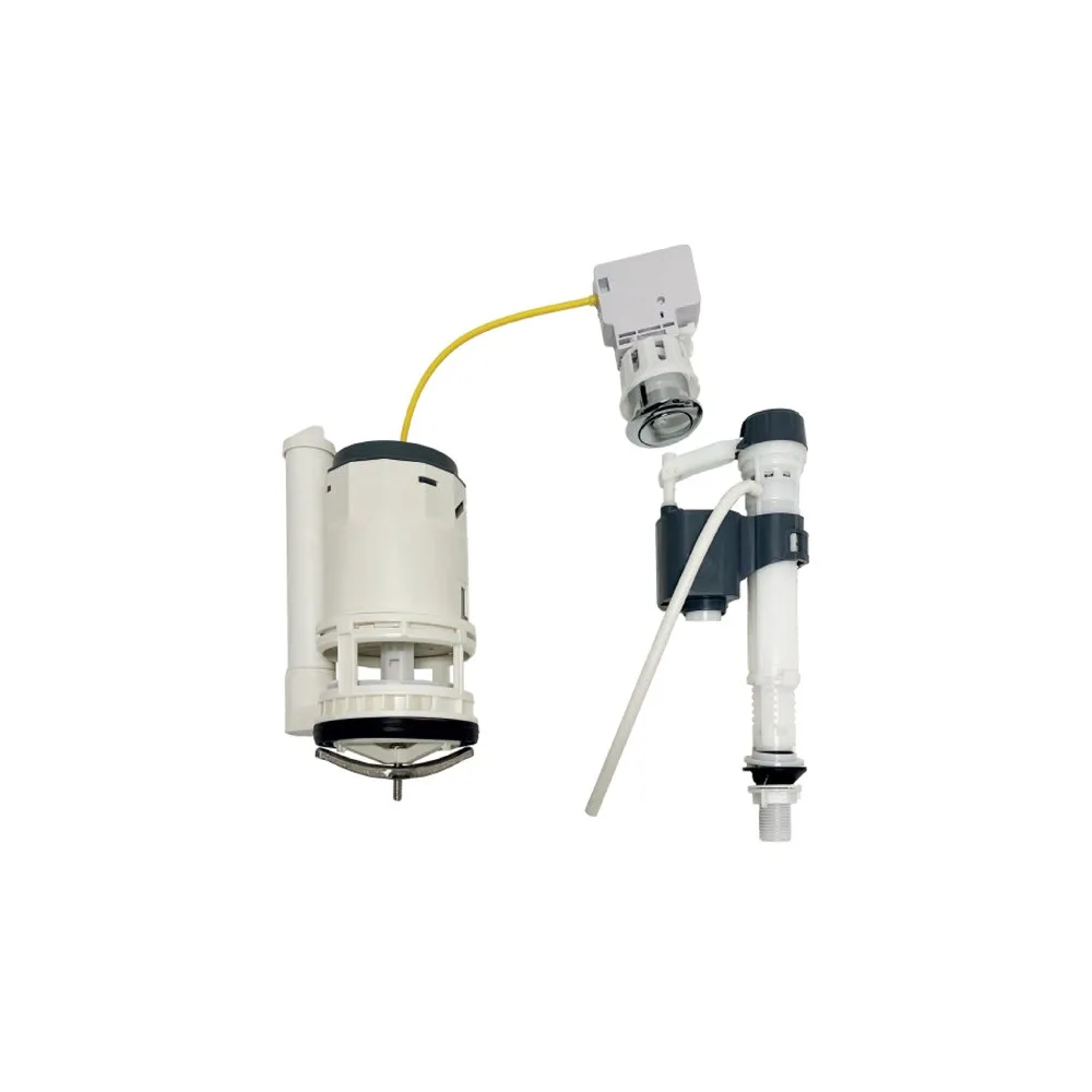 Acc. Luxury p/Tanque de inodoro c/cable control Completo c/Botón redondo - Fratelli premium
