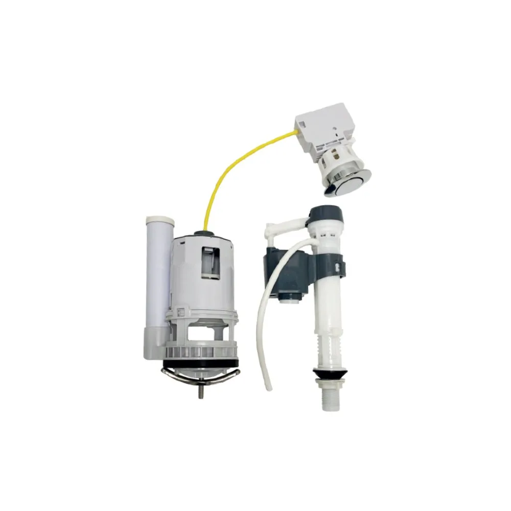 Acc. Luxury p/Tanque de inodoro c/cable control Completo c/Botón ovalado - Fratelli premium