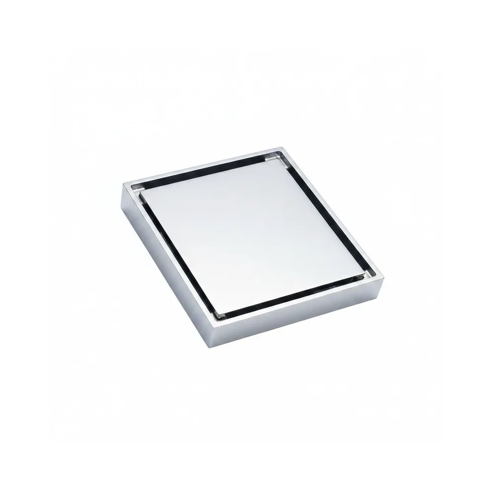 Sumidero reversible de bronce cromado 4"- Fratelli premium
