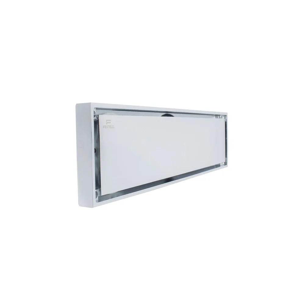 Sumidero reversible de bronce cromado 12"- Fratelli premium