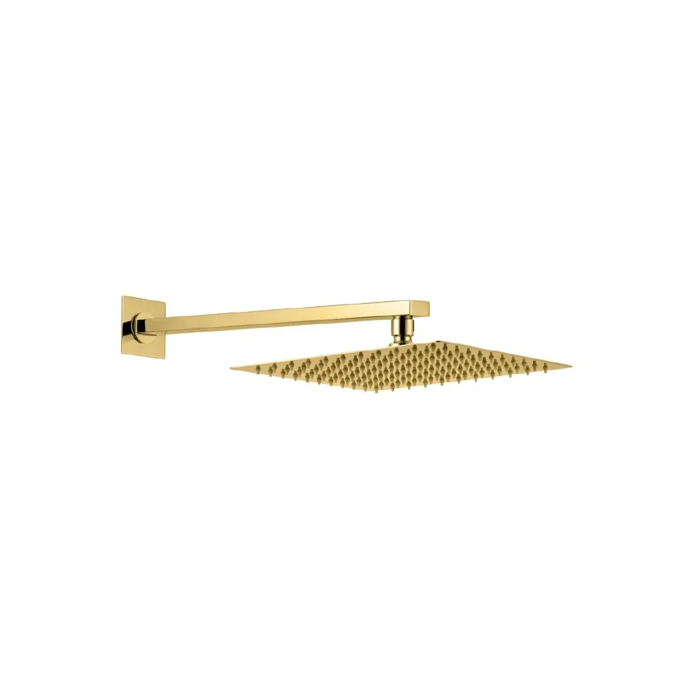 Cabeza d/ducha 10"+BRAZO P/6012 -sands 1 sus 304 gold - Fratelli premium