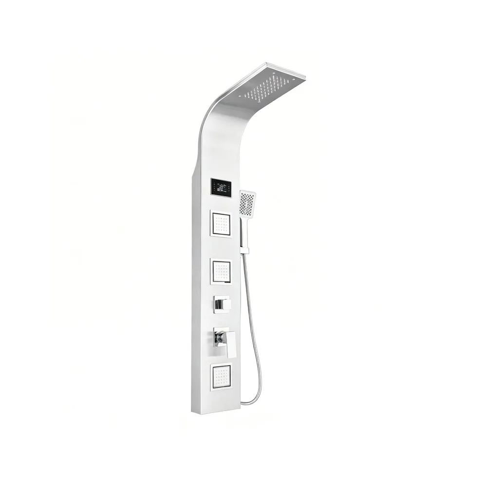 Columna de ducha niágara c/luces LED satinada sus 304 - Fratelli premium