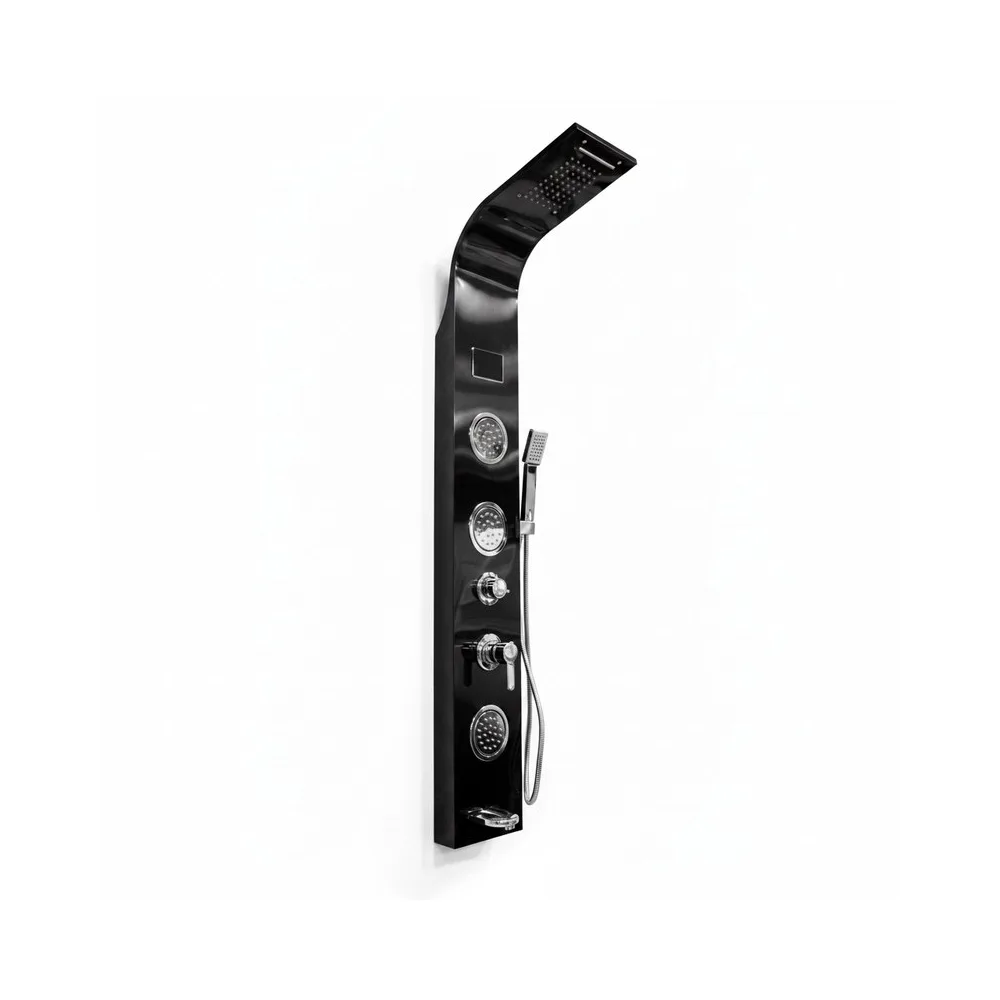 Panel de ducha inox LED satin black SK-8004 - Fratelli