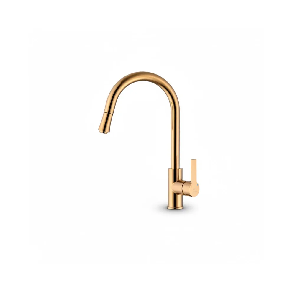 Mezcladora monoc. p/cocina al mueble bronce gold - 0040030053 Fratelli premium