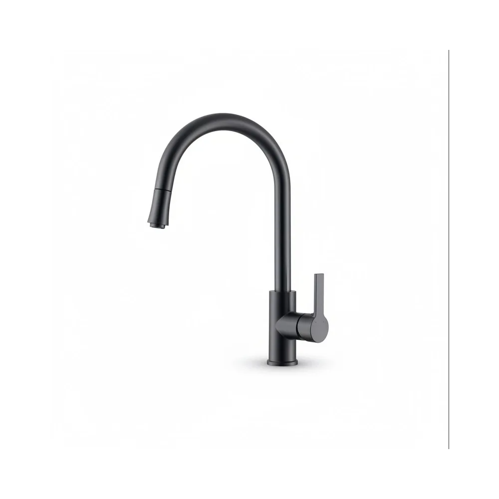 Mezcladora monoc. p/cocina al mueble bronce gun grey - 0040030054 Fratelli premium